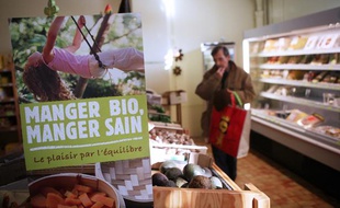 Dans supermarché bio à Mont-de-Marsan.
