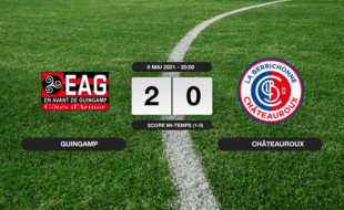 Ligue 2, 37ème journée: Succès 2-0 de Guingamp face à Châteauroux