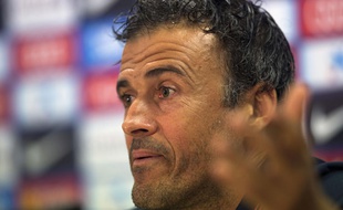 L'entraîneur du FC Barcelone Luis Enrique en conférence de presse le 21 septembre 2014.
