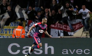 Thomas Touré buteur lors de la victoire (2-1) des Girondins à Monaco, le 1er avril 2016.