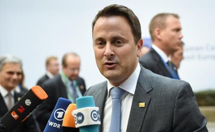 Le Premier ministre du Luxembourg Xavier Bettel, le 23 octobre 2014 à Bruxelles