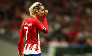 Antoine Griezmann lors d'Atlético Madrid-Chelsea en Ligue des champions, le 28 septembre 2017.