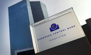 Le siège de la Banque centrale européenne (BCE), le 21 janvier 2016 à Francfort en Allemagne