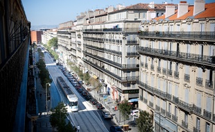La rue de la république à Marseille.