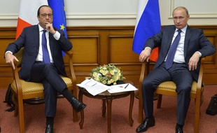 François Hollande et Vladimir Poutine à Moscou le 6 décembre 2014.