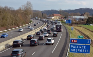 Illustration du trafic autoroutier.
