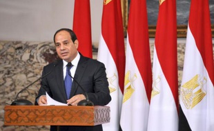 Image fournie par la présidence égyptienne, le 8 juin 2014, du président Abdel Fattah al-Sissi