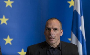 Le ministre grec des Finances Yanis Varoufakis à Luxembourg, le 18 juin 2015