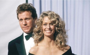 Ryan O'Neal et Farrah Fawcett.