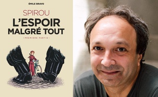 Couverture de Un mauvais départ et portrait d'Émile Bravo