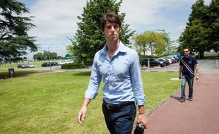 Jérémie Bréchet lors de son arrivée à Bordeaux le 4 juillet 2013.