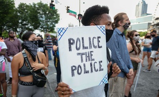 Manifestation contre les violences policières à Atlanta, le 3 juin 2020.