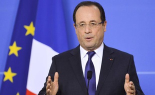 François Hollande lors du Sommet européen, le 14 décembre 2012 à Bruxelles.