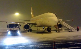 A l'aéroport Lyon Saint-Exupéry le 15 janvier 2013.