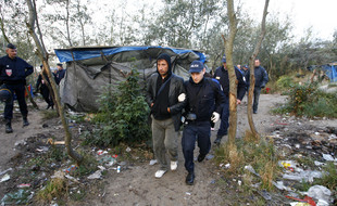 Evacuation de la «jungle» de Calais en juin 2018.
