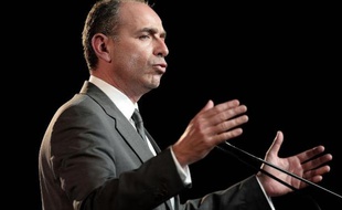 Le président de l'UMP Jean-François Copé lors d'un discours à Strasbourg, le 5 mars 2014