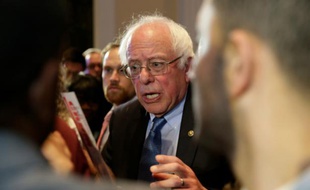 Le candidat à la primaire démocrate américaine Bernie Sanders à Baltimore, le 23 avril 2016
