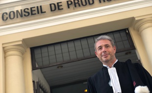 L’avocat Romain Geoffroy, jeudi, au conseil des prud’hommes de Nice