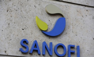 Lo logo de Sanofi. (illustration)