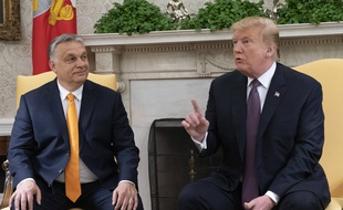 Donald Trump et le Premier ministre hongrois Viktor Orban à la Maison Blanche, le 13 mai 2019.