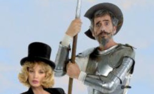 Arielle Dombasle dans "Don Quichotte contre l'ange bleu", une pièce de Jérôme Savary