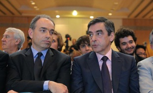Jean-François Copé et François Fillon, le 26 mai 2012 à Paris.