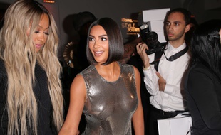 La femme d'affaires Kim Kardashian au défilé S by Serena Williams à la Fashion Week de New York
