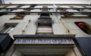 Le 15 avril 2005, 24 personnes ont péri dans l'incendie qui a ravagé l'hôtel Paris-Opéra, rue de Provence à Paris. Photo prise le 13 novembre 2013.