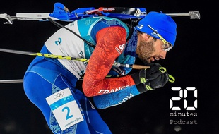 Martin Fourcade, biathlète, durant la mass start aux JO d'hiver à Pyeongchang, en Corée du sud, le 18 février 2018