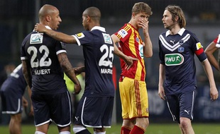 Les lensois se sont inclinés face à Bordeaux (2-3) en quart de finale de la coupe de France le 17 avril 2013.
