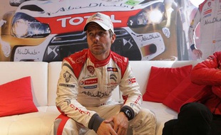 Sébastien Loeb juste après sa sortie de route au rallye d'Alsace le 6 octobre 2013.