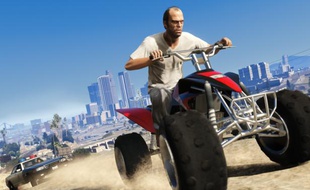 Scène de poursuite dans «Grand Theft Auto 5».