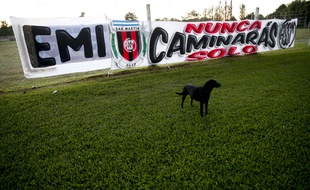 Le club San Martin de Progreso, théâtre des premiers exploits d'Emiliano Sala, rend hommage samedi 16 février 2019 au footballeur argentin, décédé dans un accident d'avion.