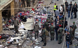 Le souk de Bourj Barajné, à Beyrouth, au Liban, cible d'attentats, le 13 novembre 2015.