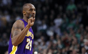 Le joueur des Los Angeles Lakers Kobe Bryant, lors d'un match contre Boston, le 31 janvier 2010.
