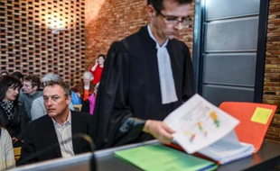 Le viticulteur bio Emmanuel Giboulot au tribunal de Dijon,le 24 février 2014