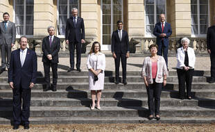 Les ministres des Finances du G7 lors du sommet de Londres en juin 2021.
