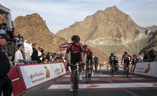 Chris Froome à l'arrivée à Hatta Dam