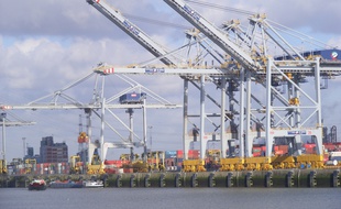 Port d'Anvers, en Belgique (illustration)