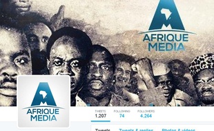 Capture d'écran du compte Twitter de la chaîne de télévision Afrique Media.