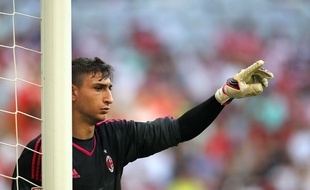Le jeune gardien du Milan AC Gianluigi Donnarumma (16 ans), lors d'un tournoi amical à Munich, le 23 mai 2015.