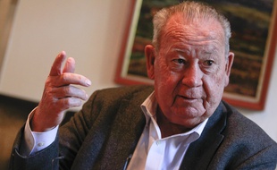 Just Fontaine à son domicile toulousain, le 29 octobre 2012.