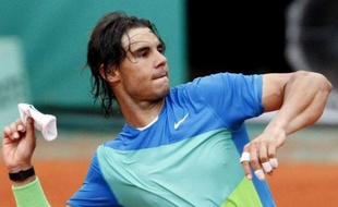 Rafael Nadal sans son bandeau, le 29 mai 2010.