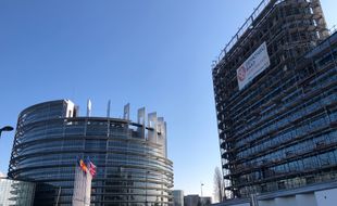 A côté du Parlement européen, ce bâtiment "Osmose" en construction devrait accueillir des membres des institutions européennes.