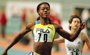 L'ancienne athlète Merlene Ottey, le 2 février 2000 à Valence, en Espagne.