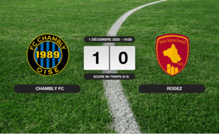 Ligue 2, 13ème journée: 1-0 pour le FC Chambly contre Rodez au stade Pierre-Brisson