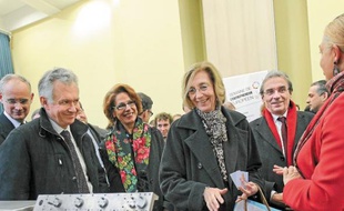 Les entreprises ont présenté leurs innovations à la ministre Nicole Bricq.