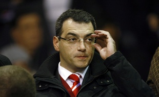 Damien Comolli, le futur président du TFC, lors de son passage à Liverpool, de 2010 à 2012.