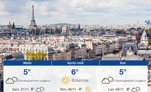 Météo Paris: Prévisions du vendredi 26 novembre 2021