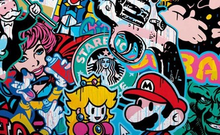Oeuvre du graffeur Speedy Graphito